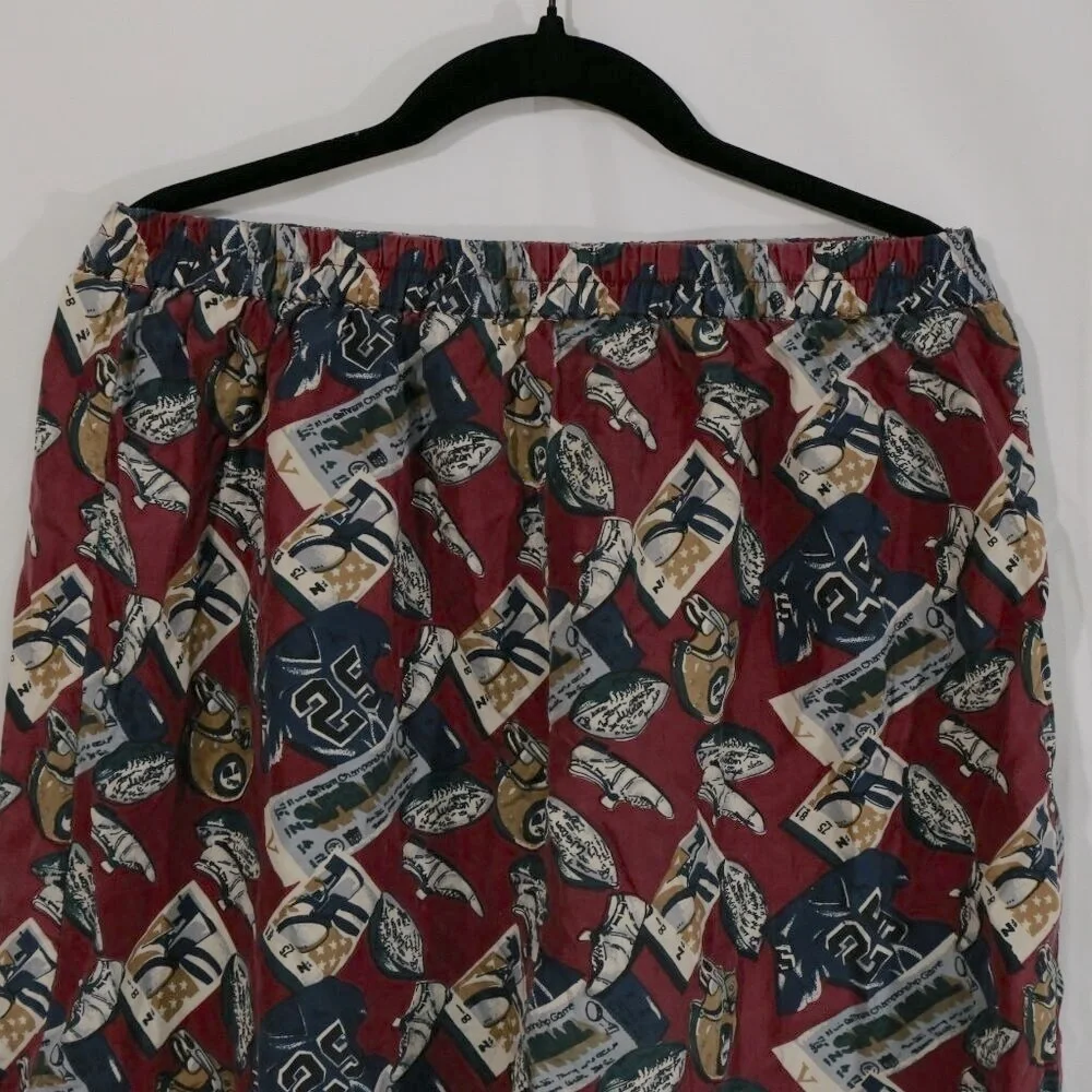 Unique football shorts 90s 100% Silk Men’s M – Abstract Retro Print Lounge